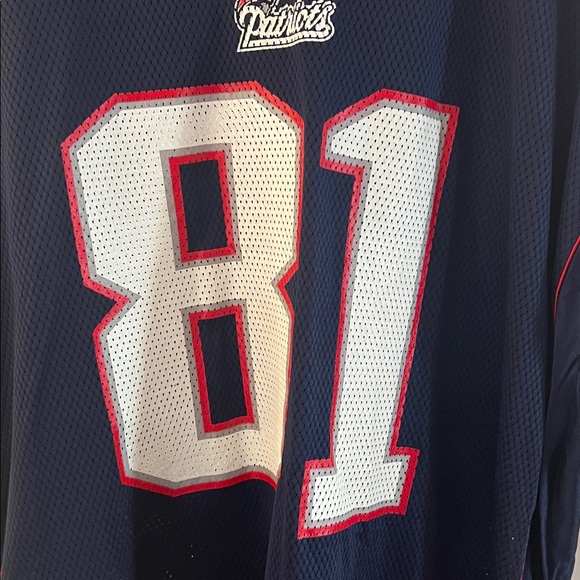 Reebok NFL Equipment Jersey - Navy and Gray - Bethel Johnson - Picture 3 of 9